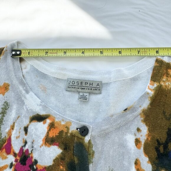 Joseph A Women’s Flower Cardigan Large - Picture 3 of 13